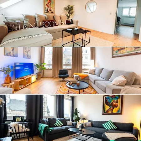 Appartement 3-floor Oasis In The Heart Of Koblenz, Sleeps 16